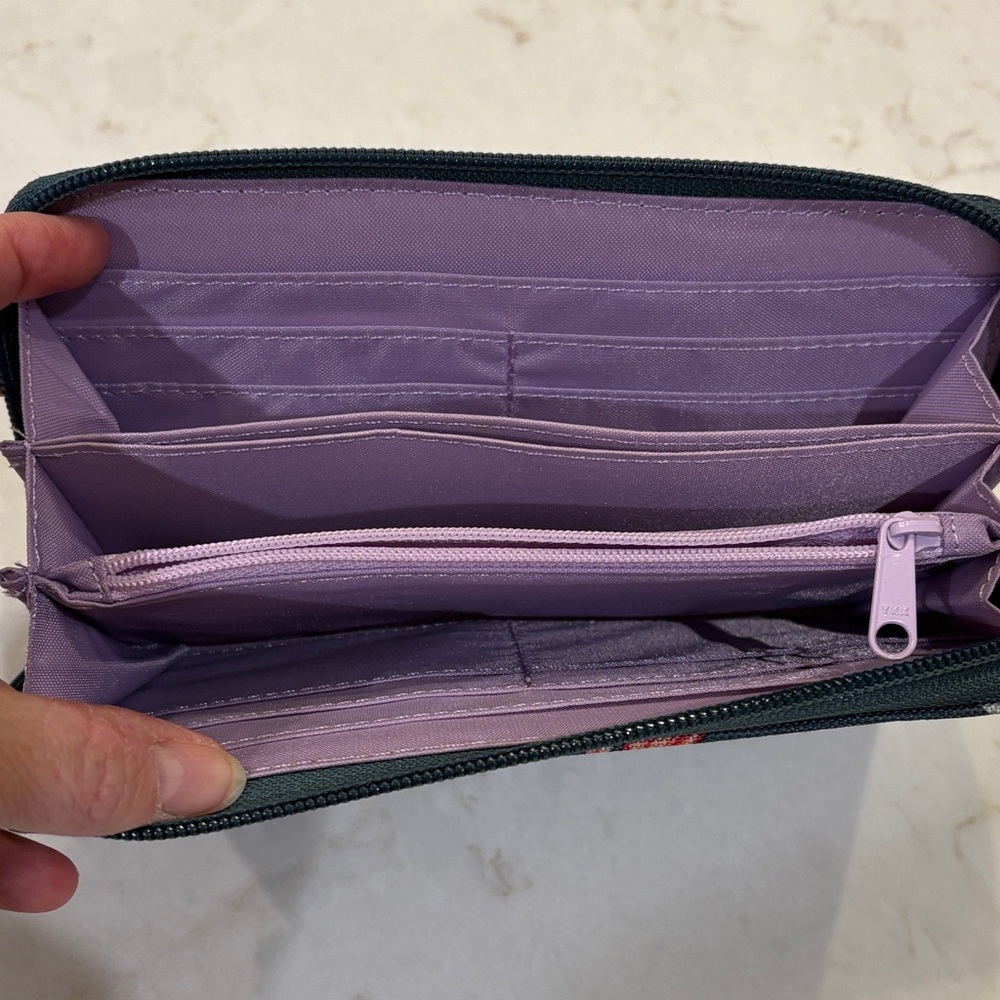 Dakine Navy and Pink Floral Women's Wallet - Picture 3 of 3